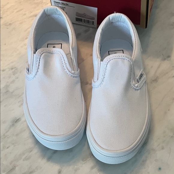 Vans Kids Slip-On Sneakers - White - Picture 1 of 5